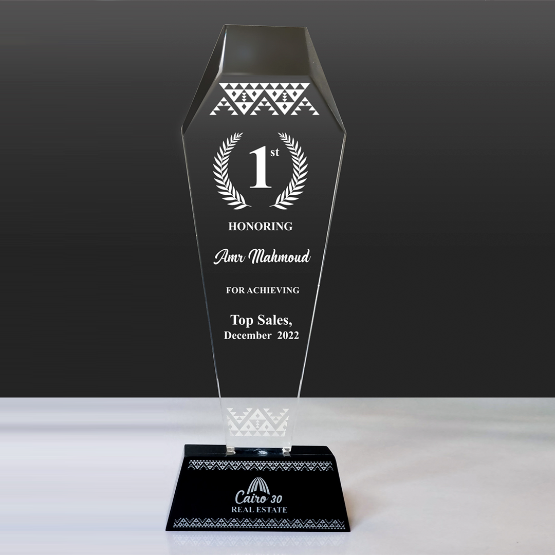 You Are The One - Hexa Acrylic Trophy