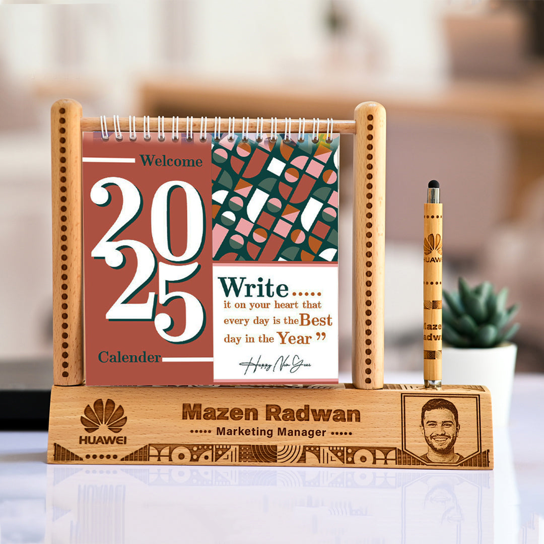 Trendy Desktop Calendar 2025