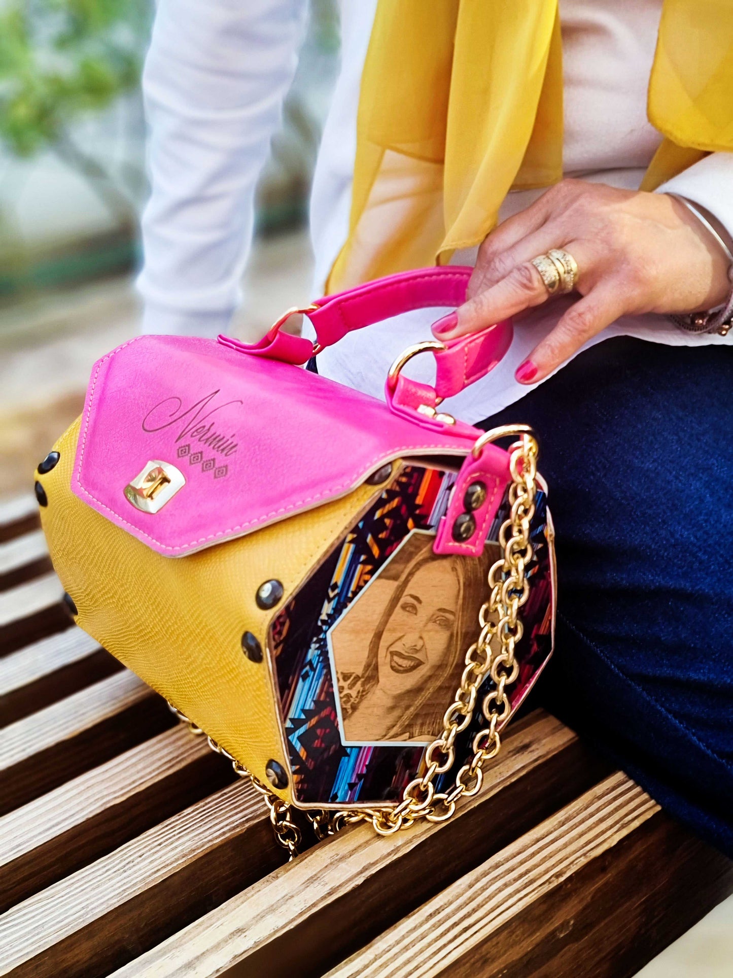 Sparkle Trendy Bag "Yellow"