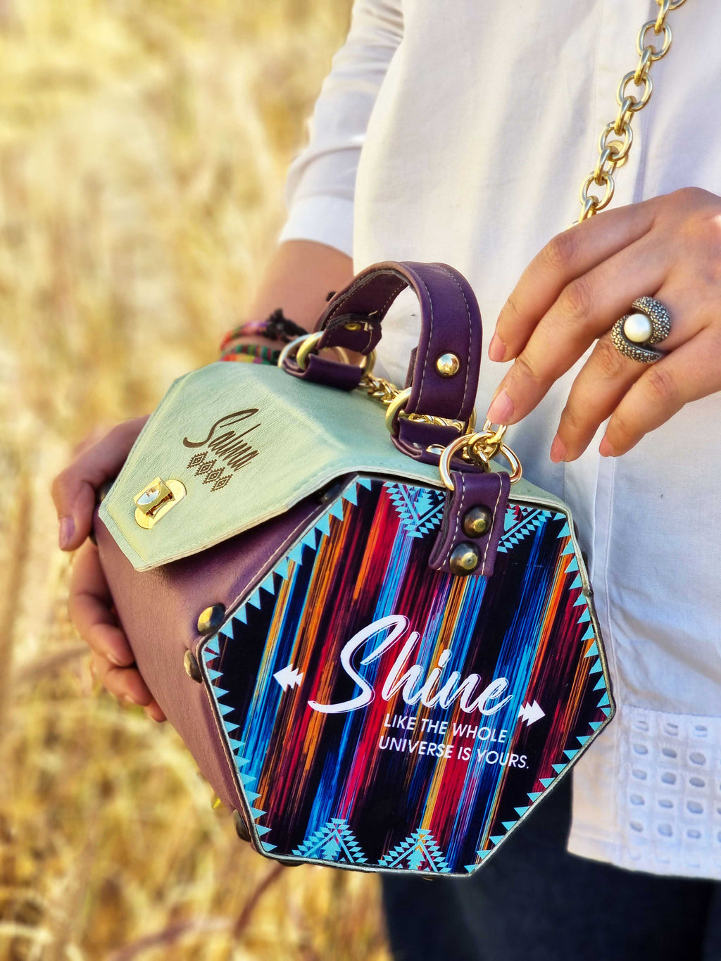 Sparkle Trendy Bag "Purple"