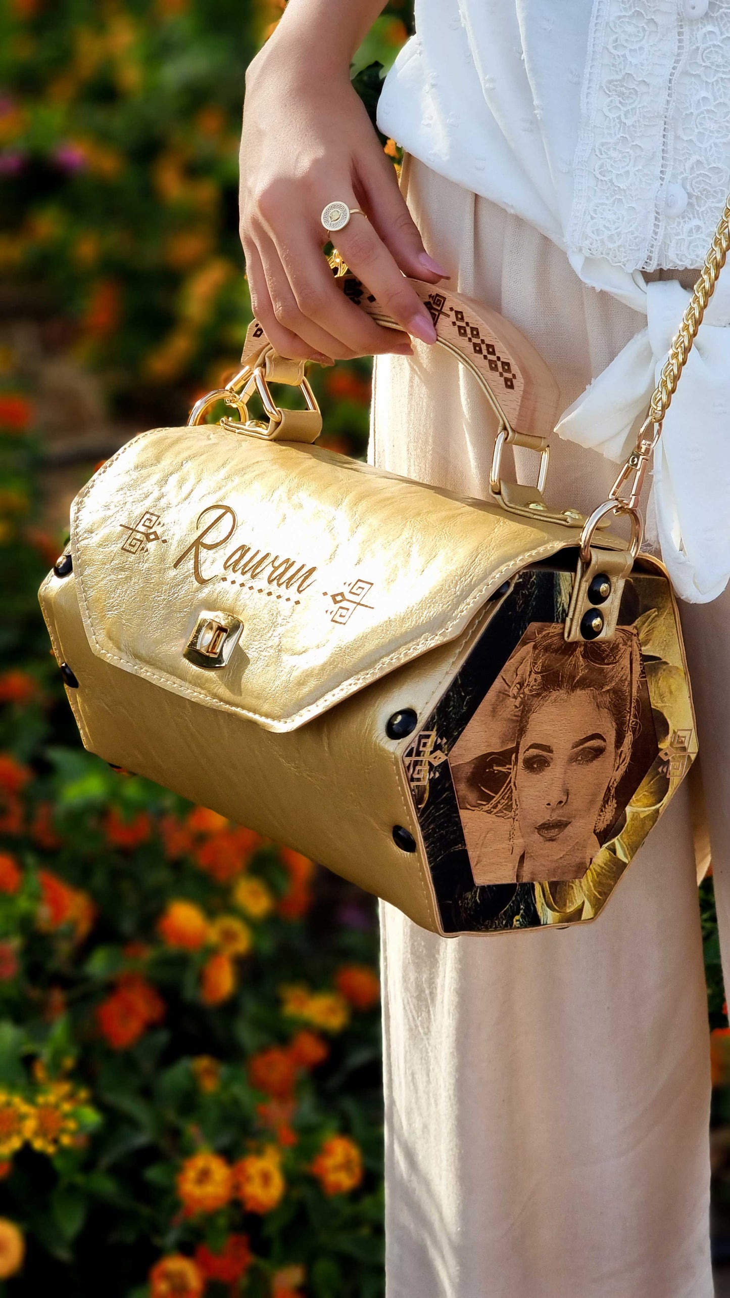 Gold Trendy Bag