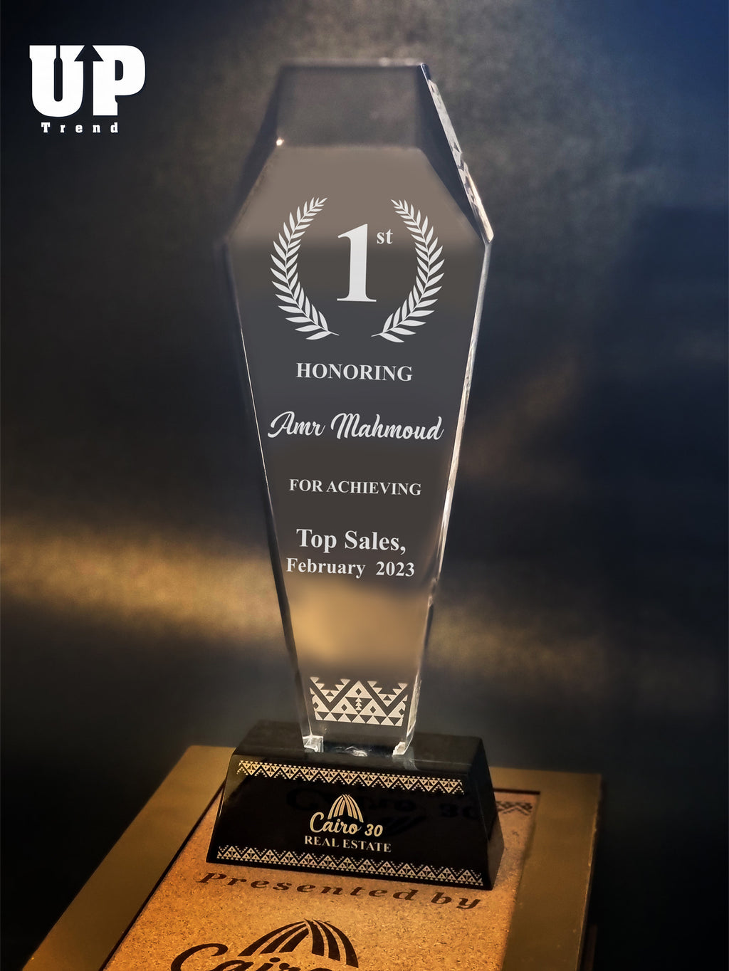 You Are The One - Hexa Acrylic Trophy