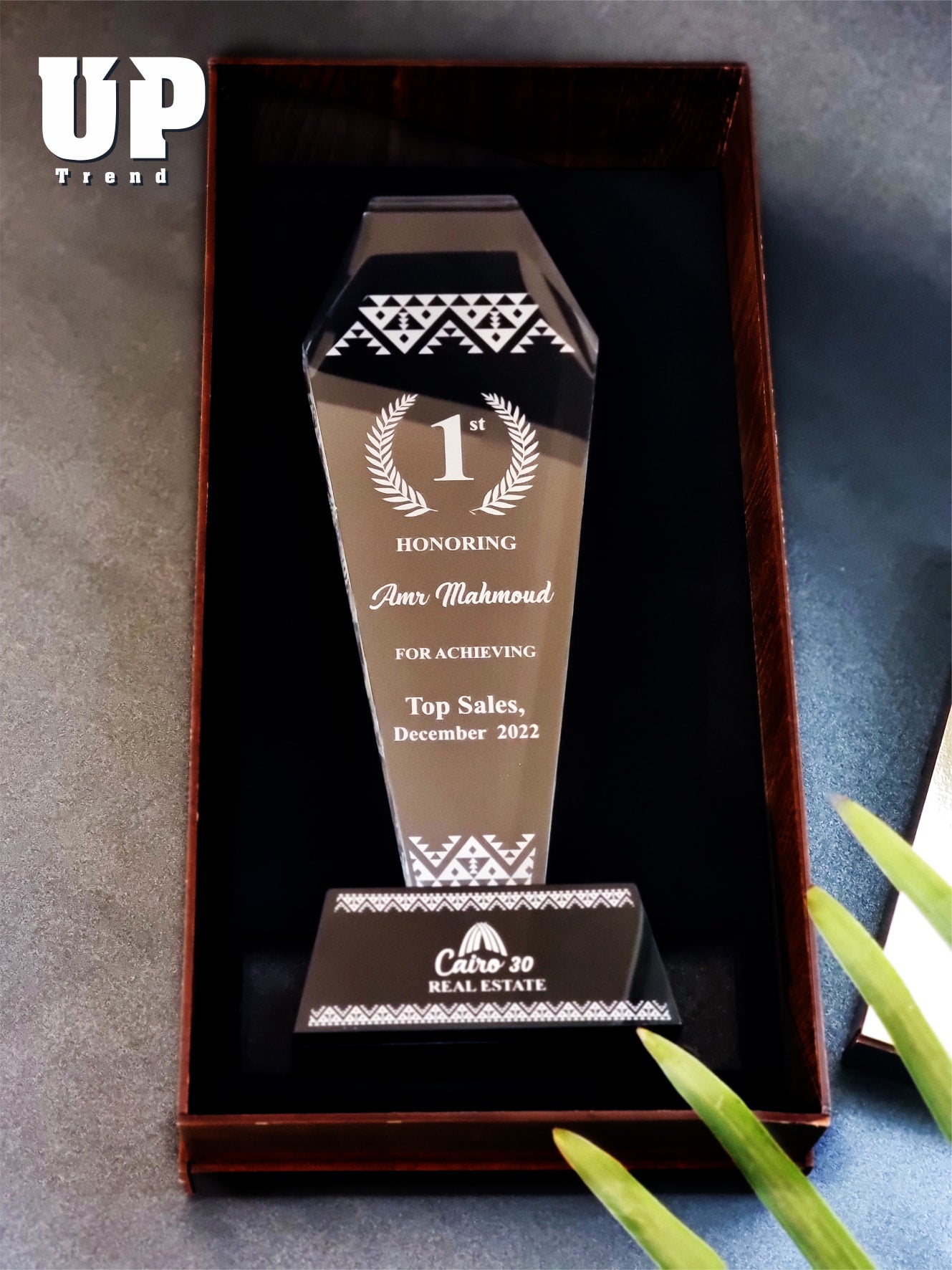 You Are The One - Hexa Acrylic Trophy