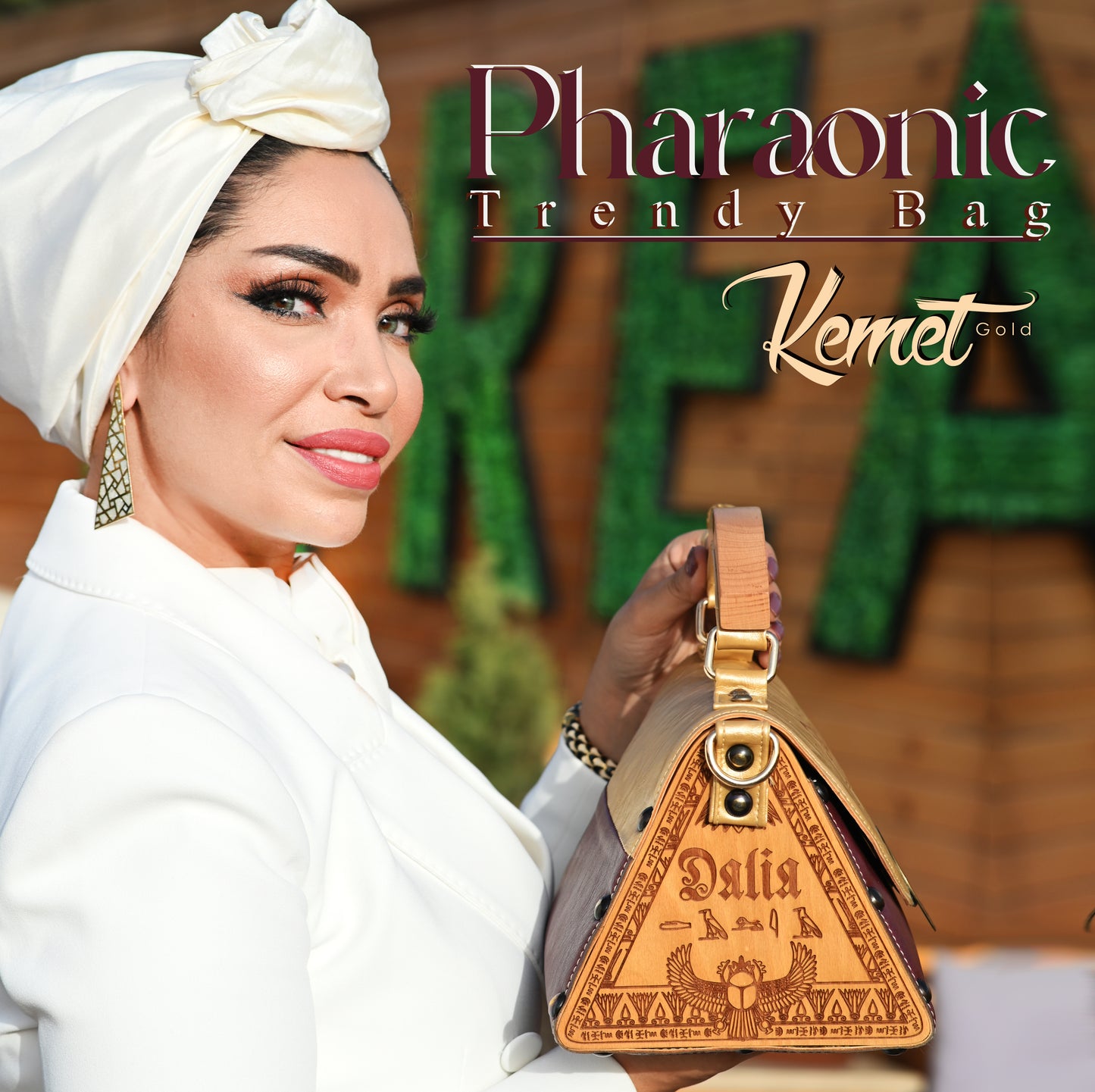 Pharaonic Trendy Bag "Kemet Gold"