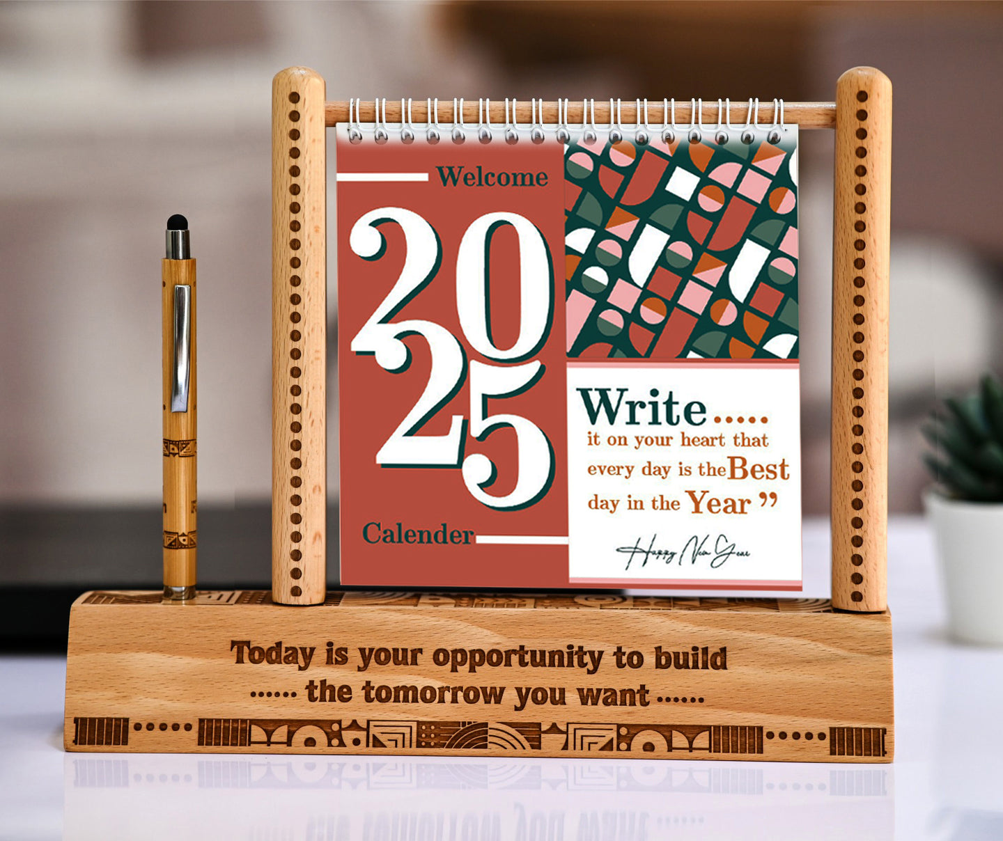 Trendy Desktop Calendar 2025