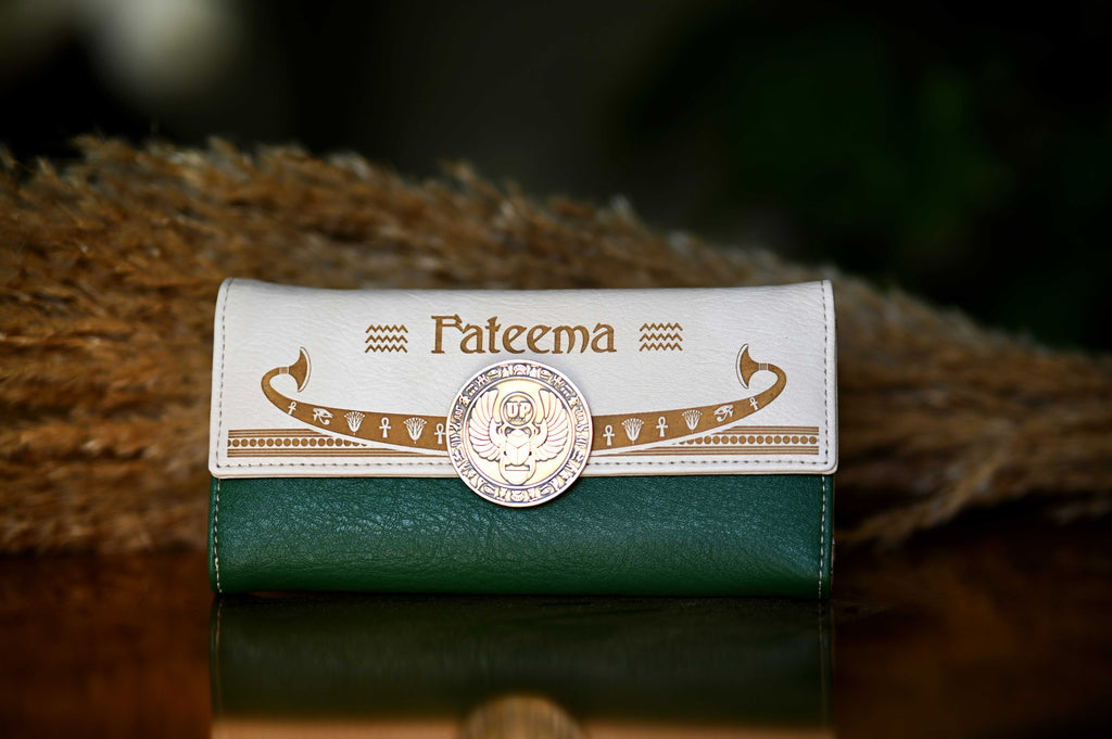 Diva Pharaonic Trendy wallet “ Dark Green “